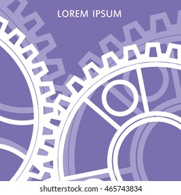 Gear and cogwheel icon. Vector illustration