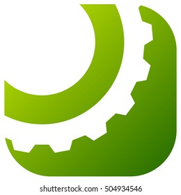 Gear, cogwheel industry, technology, maintenance, service concept icon