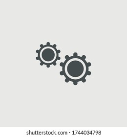 Gear cogwheel settings vector icon illustration sign