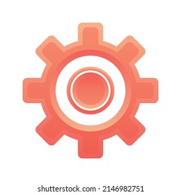 Design-Symbol für das Logo der Zahnräder