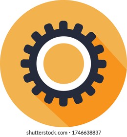 Gear color Icon design Vector