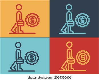 Gear Company Finance Manager Logo Template, Simple Flat Icon of business,company,gear