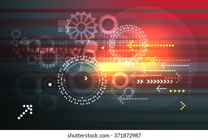 Gear Composition Abstract Background