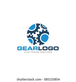 gear concept logo icon vector template