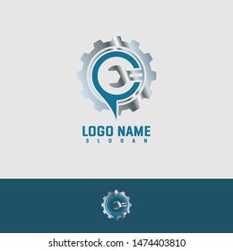 GEAR concept logo vector design template