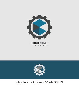 GEAR concept logo vector design template