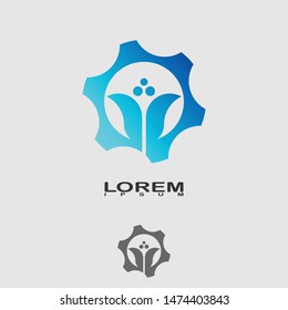 GEAR concept logo vector design template