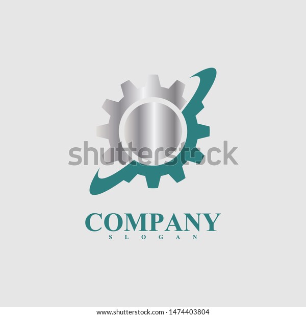 GEAR concept logo\
vector design template