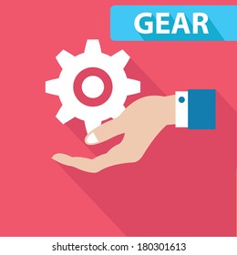 Gear concept,vector