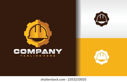 the gear construction helmet logo