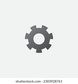 Gear Construction Vector Icon Ilustration Symbol