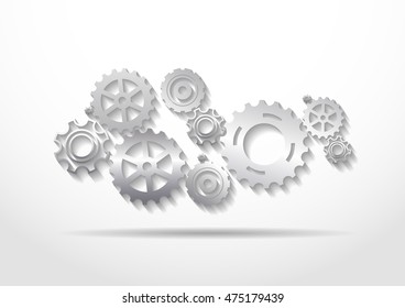 Gear contemporary mechanical background