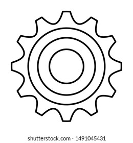 Gear design, Cog circle wheel machine part technology industry and technical theme Vector illustration