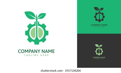Diseño de engranajes combinado con plantas. Vector