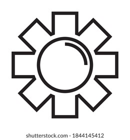 Gear design, construction work repair machine part technology industry and technical theme Vector illustration
