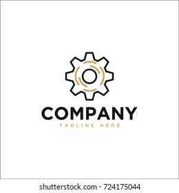 gear design logo template