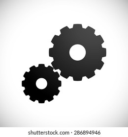gear design over white background, vector illustration