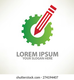 Gear design,logo template,clean vector