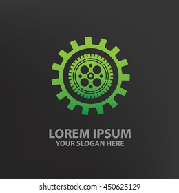 Gear design,logo template,clean vector