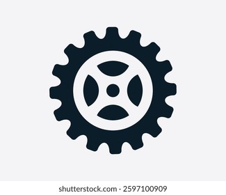 Gear in a different design. High quality vector illustrator.