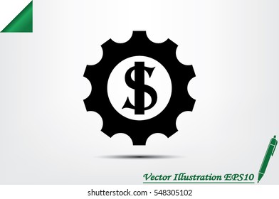 gear dollar icon