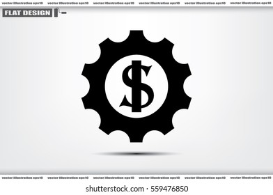 gear dollar icon.