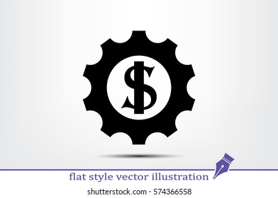 gear dollar icon