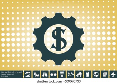gear dollar icon