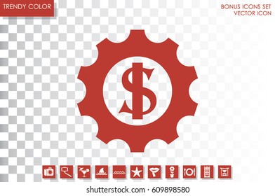 gear dollar icon