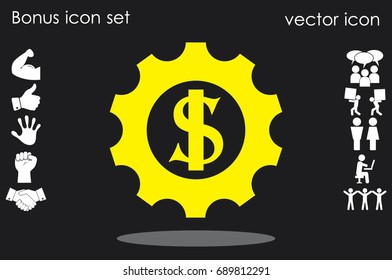 gear dollar icon
