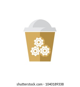 Gear Drink Logo Icon Design