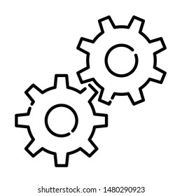 gear engine icon vector illustration