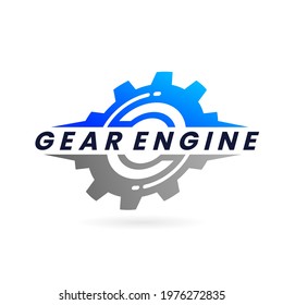 gear engine logo vector symbol