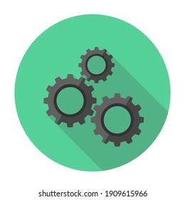 Gear, Engineering Mechanism Machinery - Icon Vector Illustration