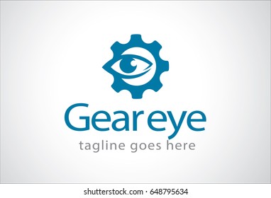 Gear Eye Logo Template Design