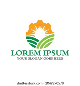 gear farm logo , agriculture logo