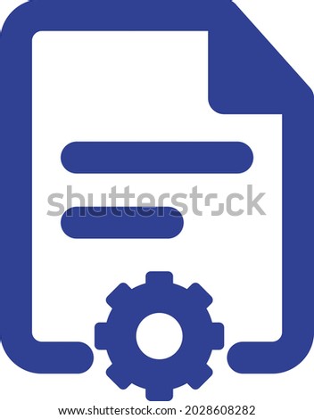 Gear file Isolated Vector icon which can easily modify or edit

