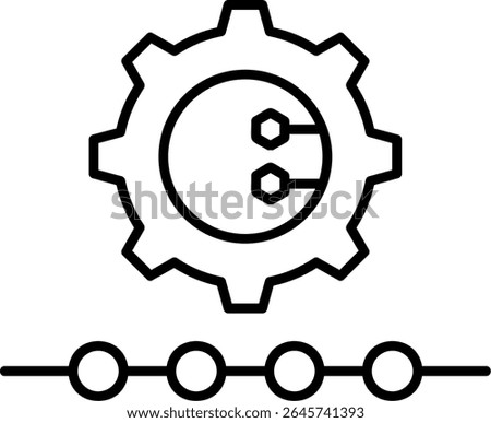 Gear Filled Style Icon Design