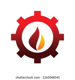 gear flame logo