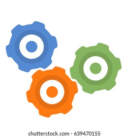 gear flat icon