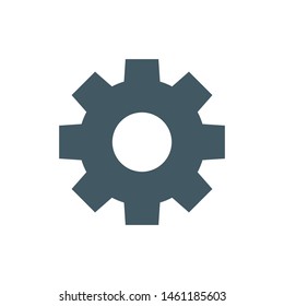 gear flat icon. Vector Symbol illustration.