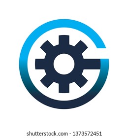 Gear Font Logo Stock Vector (Royalty Free) 1373572451 | Shutterstock