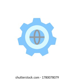 Gear, global, engineering icon. Simple color vector elements of knowledge icons for ui and ux, website or mobile application