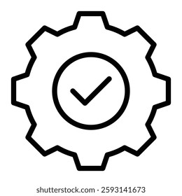 Gear Glyph Icon Design For Personal nad Commercial Use