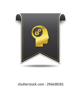 Gear golden Vector Icon Design