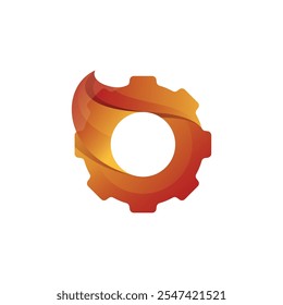 Gear gradient colorful logo vector icon illustration