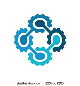 Gear group logo icon template