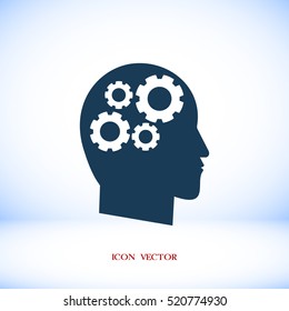 gear in hand icon, vector best flat icon, EPS