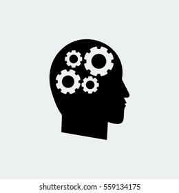 gear in hand icon, vector best flat icon, EPS