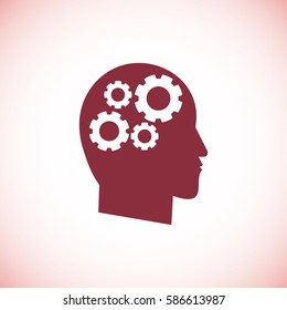 gear in hand icon, vector best flat icon, EPS
